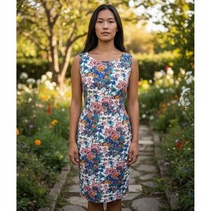 Plenty Dresses by Tracy Reese Adelyn Floral Scuba Dress Size L